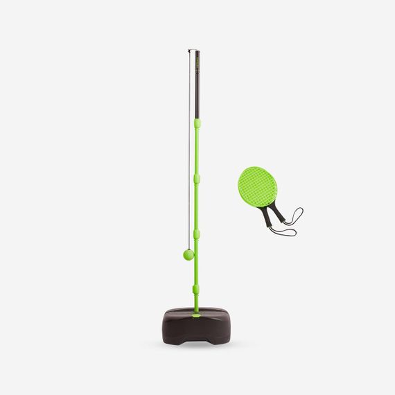Набір для гри в тетербол Turnball (1 стійка, 2 ракетки, 1 м'яч) чорний/жовтий - Без розміру