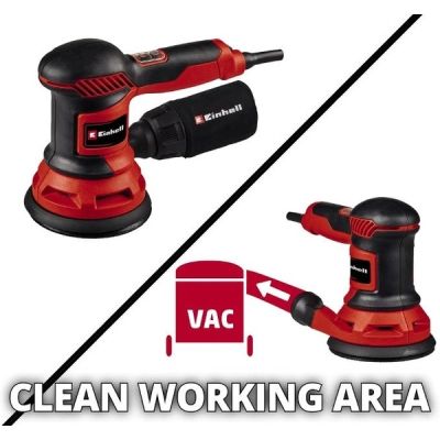 Шлифовальная машина Einhell TC-RS 425 E, 125 мм, 425Вт, 12000-26000 кол/мин, 1.7 кг (4462005) | Зображення 4