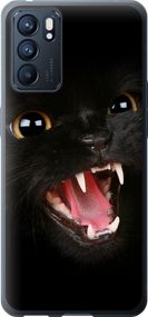 Чехол на Oppo Reno6 5G Чёрная кошка "932u-2651-17620"