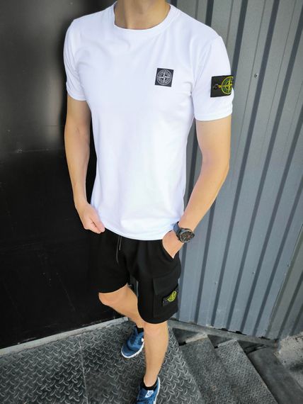 Чоловіча футболка Stone Island біла | Зображення 2