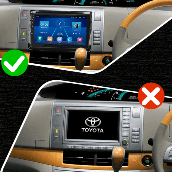 Штатная магнитола 9" Lesko для Toyota Estima III 2006-2008  2/32Gb/ 4G/ Wi-Fi Premium Тойота | Зображення 2