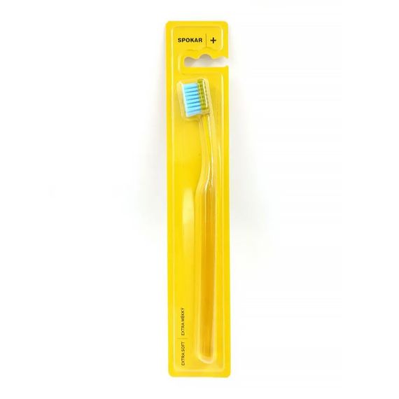 Зубна щітка Spokar 3428 Ultra Soft, діаметр щетини 0,10мм., жовта