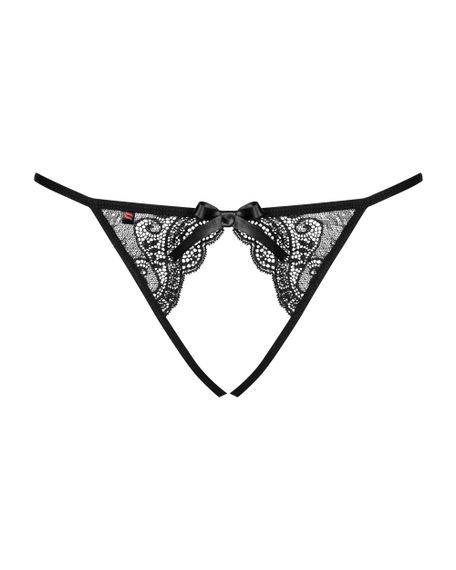 Трусики Obsessive Miamor otwarte Черный L/XL | Зображення 3