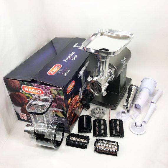 Электрическая мясорубка с множеством насадок MAGIO, Универсальная мясорубка измельчитель VU-60 | Зображення 6