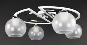 Люстра стельова на 4 лампочки 27412 Білий 19х58х58 см.