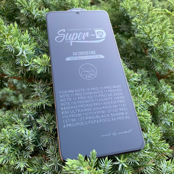 Захисне скло 5D для Poco X4 Pro 5G чорне