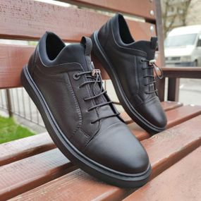 Шкіряні кеди 48 розмір. Чоловіче взуття великого розміру