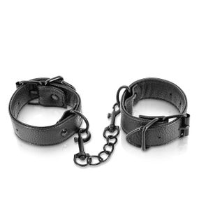 Наручники Fetish Tentation Adjustable Handcuffs, регульовані, знімний ланцюжок з карабінами, Черный