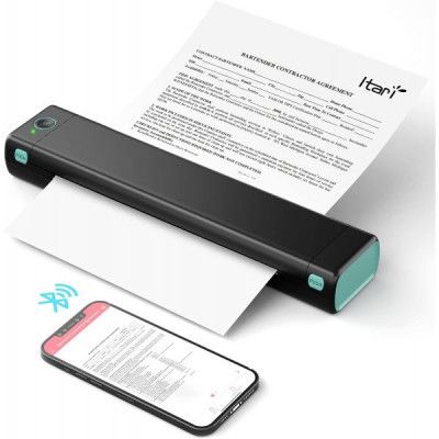 Принтер чеков UKRMARK M08-BK А4, Bluetooth, USB, черный (900781) | Зображення 2