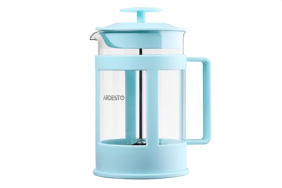 Френч-пресс Ardesto Fresh, 800 мл, голубой тифани, пластик, стекло (AR1008TF)