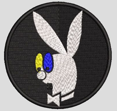 Шеврон Playboy (кольорові окуляри)