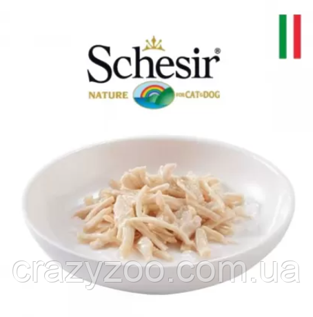 Вологий корм для кошенят Schesir Kitten Chicken Куряче філе 85 г 171047 | Зображення 1