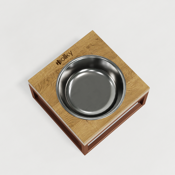 Миска на подставке для кошек и маленьких собак Hollky Base Solo S (1 × 0,45 л) Solo S-18187-GLNT | Зображення 9