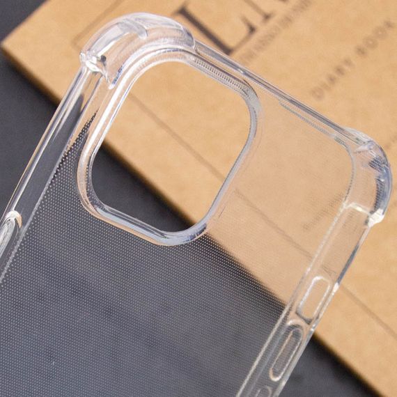 TPU чохол GETMAN Ease logo посилені кути для Apple iPhone 14 Plus (6.7") Безбарвний (прозорий) | Зображення 6