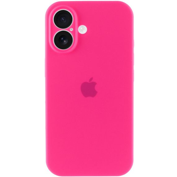 Чохол Silicone Case Full Camera Protective (AA) для Apple iPhone 16 Plus (6.7") Рожевий / Barbie pink | Зображення 4