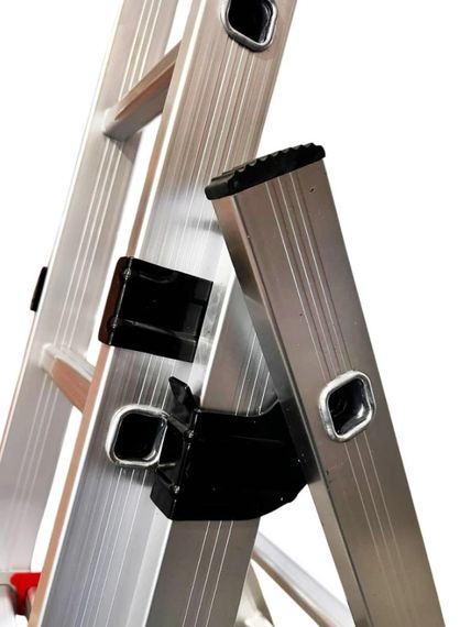 Драбина алюмінієва трисекційна GTM KME307 3x7 сходинок 1.9-4.07м (KME307) (39944) | Зображення 2