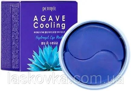 Гідрогелеві патчі з екстрактом агави Petitfee Agave Cooling Hydrogel Eye Mask 60шт