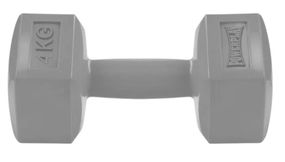 Гантель композитна PowerPlay 4124 Hercules 4 кг, Сіра 1 шт (PP_4124_4kg)