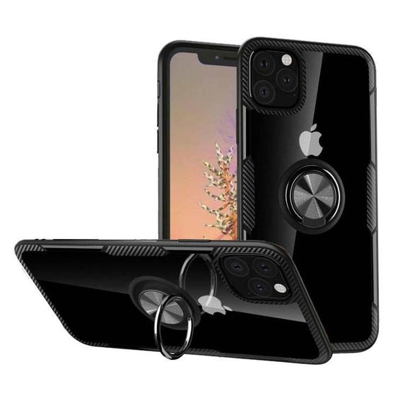 Чехол Primolux Ring Magnetic Stand для Apple iPhone 11 Pro Max - Black