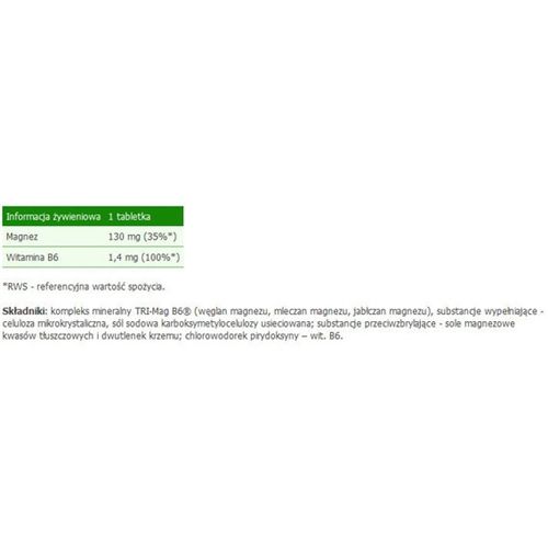 Мікроелемент Магній для спорту Olimp Nutrition TRI-Mag B6 30 Tabs | Зображення 1