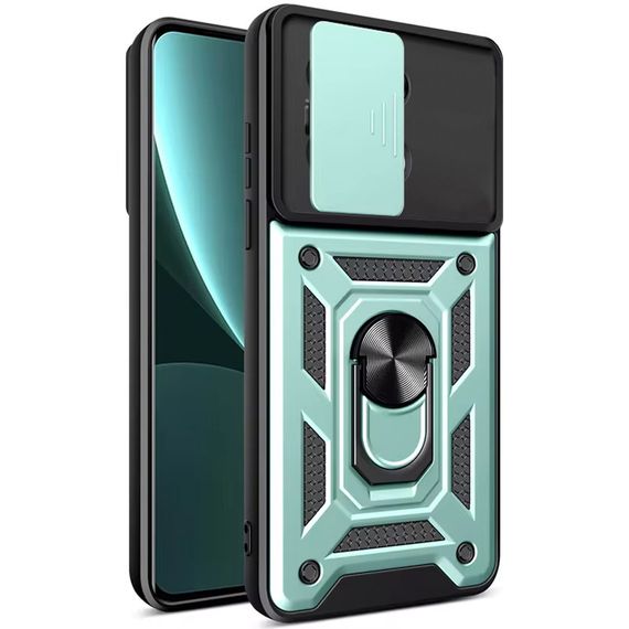 Ударостійкий чохол Camshield Serge Ring для Xiaomi Redmi Note 13 4G Зелений | Зображення 1