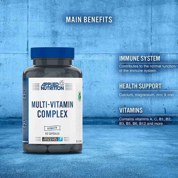 Витаминно-минеральный комплекс Applied Nutrition MULTI-VITAMIN 90 CAPS | Зображення 2