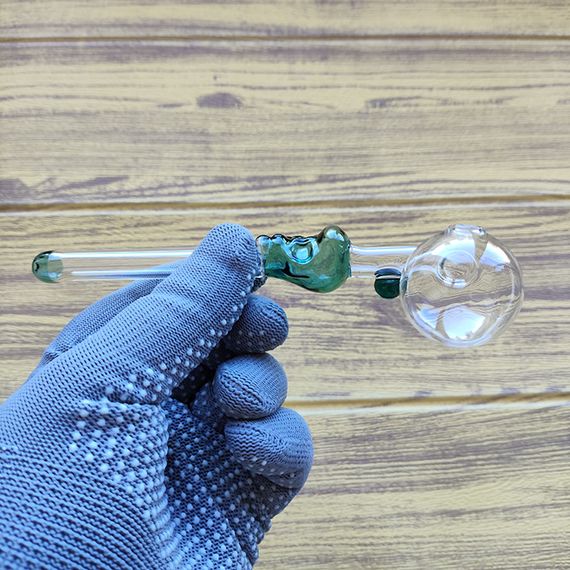 Стеклянная трубка Skull Turn Stand Oil Teal | Зображення 1