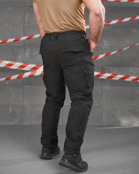 Стрейчеві тактичні штани Cambodia чорні поліція НП5183 | Зображення 2