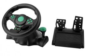 Руль игровой для PS3/PS2/PC с системой виброотдачи и педалями 3в1 XPRO KermVi  (186102960_6720)