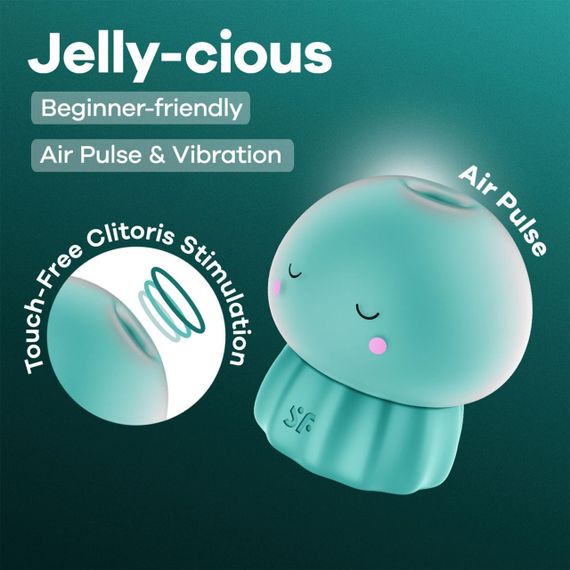 Вакуумний кліторальний стимулятор Satisfyer Jelly-cious Green Sex Aura | Зображення 5