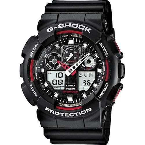 Годинники чоловічі удароміцні оригінальні наручні Японія Casio G-Shock GA-100-1A4ER з полімерним ремінцем | Зображення 3