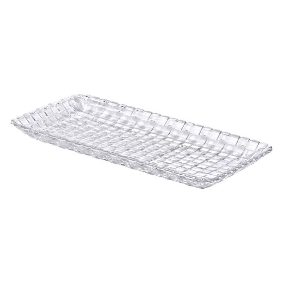 Блюдо для закусок скляне 25*12,5*1,5 см прямокутне HP-YH-33 | Зображення 1