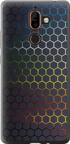 Чехол на Nokia 7 Plus Переливающиеся соты "498u-1354-17620"