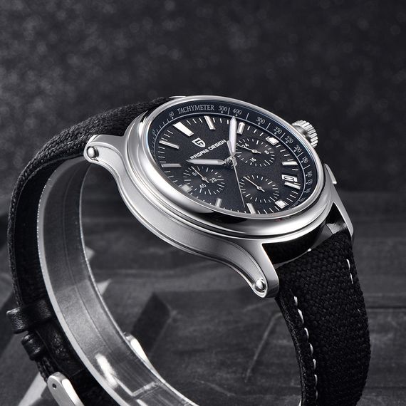Чоловічий годинник Pagani Design PD-1781 Black-Silver-Black | Зображення 1