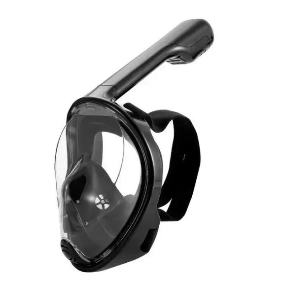 Маска для підводного плавання дайвінгу Tribord Easybreath Black Водолазна маска кріпленням для камери | Зображення 5