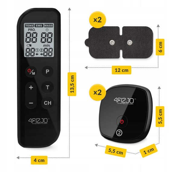 Апарат для електростимуляції м'язів 4FIZJO Combo EVO 3 в 1 (P-5905973404389) | Зображення 9