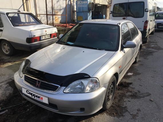 Дефлектор капота (EuroCap) для Honda Civic 1995-2001 гг | Зображення 1