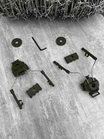 Rail kit кріплення на fast шолом активних, адаптер, на рейки олива ОН7748
