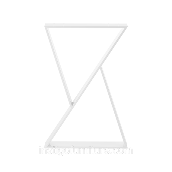 Опора ножка для стола из металла 500×70mm, H=730mm (профильная труба: 70x11mm) Белый | Зображення 3
