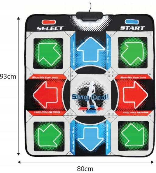 Танцевальный коврик usb для ПК компьютера PC Dance mat  Dance Pad улучшенный с CD | Зображення 3