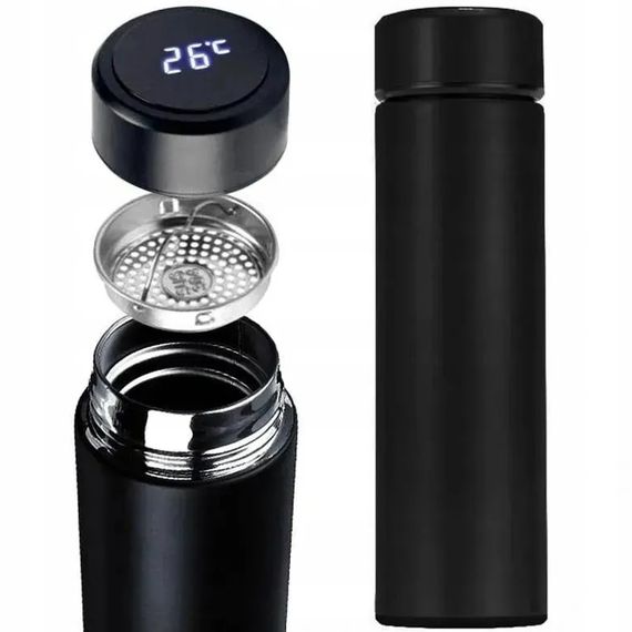 Термос з датчиком температури легкий UNIQUE UN-1006 500 мл, Термокухоль для хлопчика, Термос для води FM-79 | Зображення 4