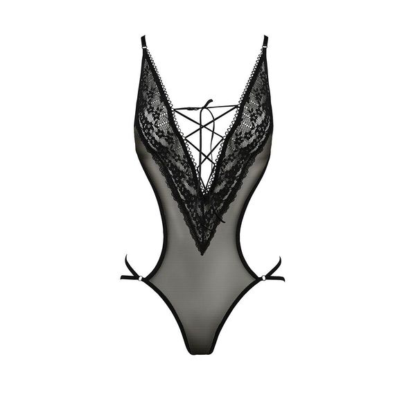 Боді монокіні з декольте ERZA BODY black L/XL - Passion, L/XL | Зображення 2