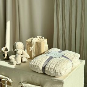 Плед на эко-овчине Dushka Home 21287 200х230 см молочный