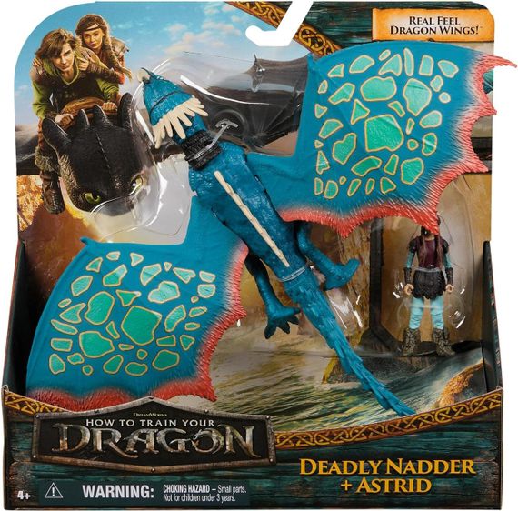Игровой набор Dreamworks Dragons Как приручить дракона Злобный Змеевик и всадница Астрид