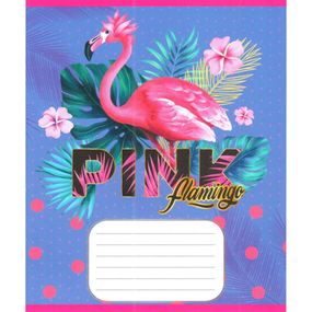 Тетрадь ученическая "Розовый фламинго" 012-500059K-2 в клетку, 12 листов (959050)
