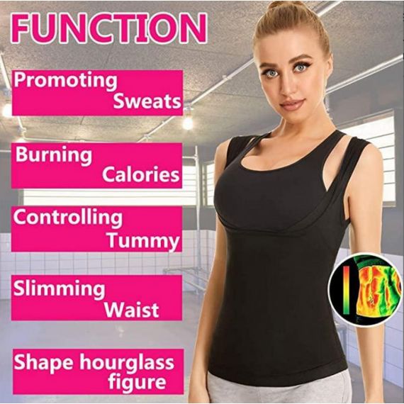 Женская майка для похудения Sweat Shaper | Майка утягивающая для женщин М/Л/ХЛ/2ХЛ. (200) | Зображення 3