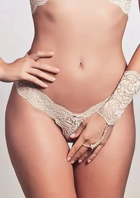 Стрінги Bracli Picos Paris Кремові L