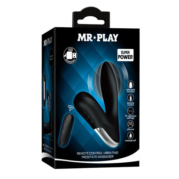 Масажер простати, що розширюється з пультом дк Mr. Play - Remote Control Vibrating Prostate Massager, BI-014463W-MR Sex Aura | Зображення 7