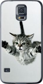 Чехол на Samsung Galaxy S5 g900h Летящий котёнок "2322u-24-17620"