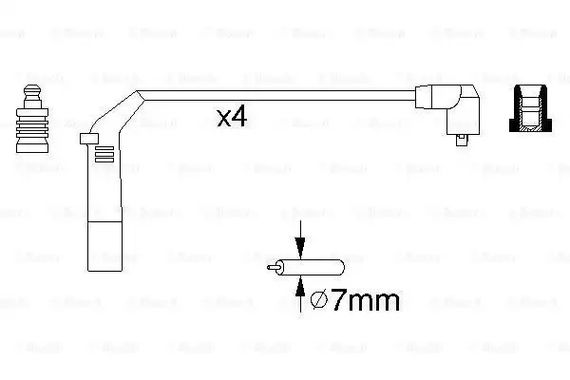 Комплект дротів запалювання HYUNDAI ACCENT, BOSCH (0986356898) | Зображення 4